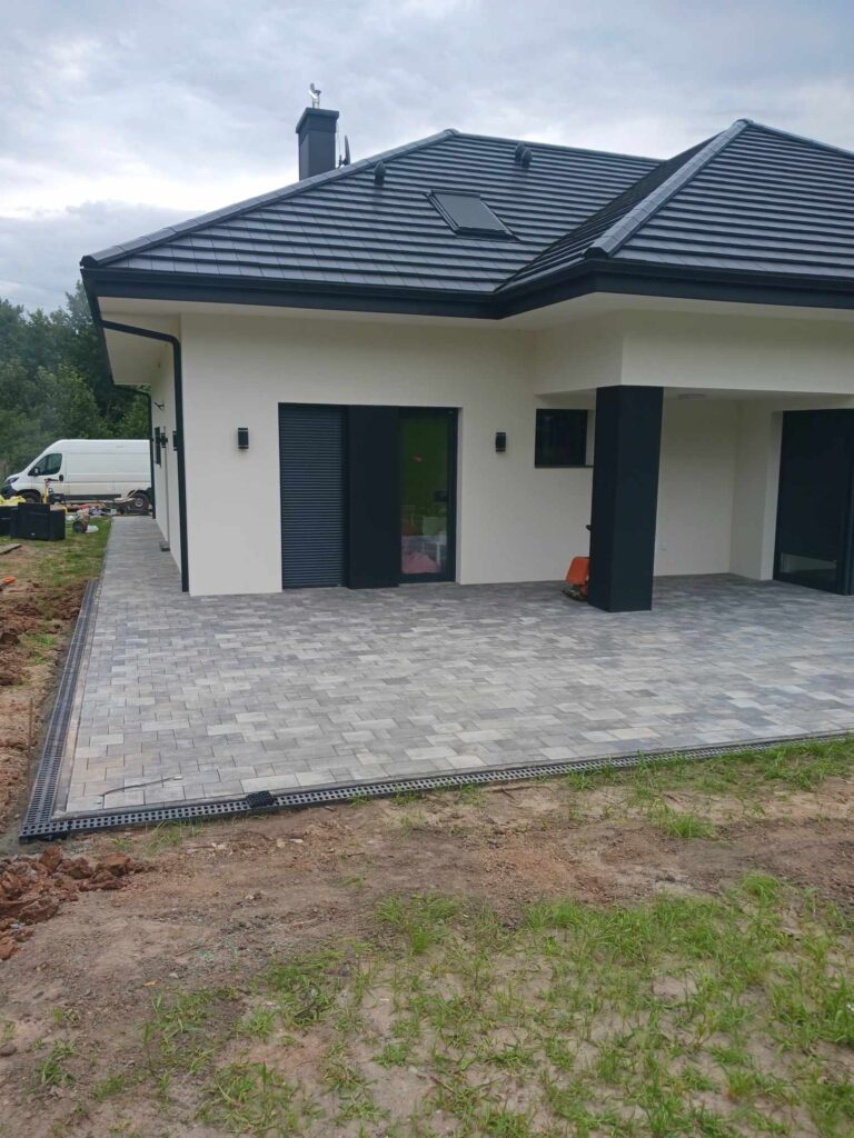 taras z kostki brukowej